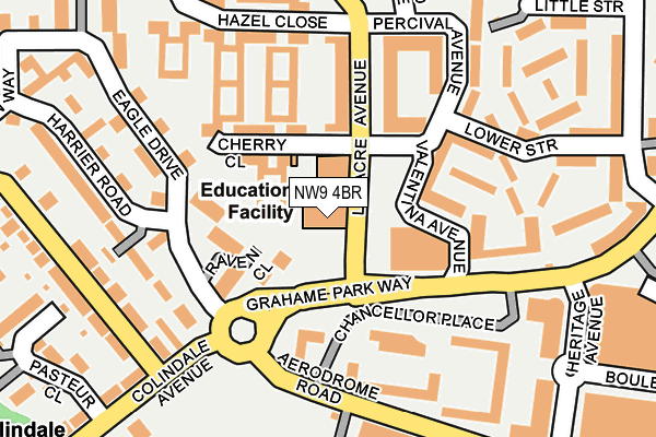 NW9 4BR map - OS OpenMap – Local (Ordnance Survey) NW9 4BR map - OS OpenMap – Local (Ordnance Survey)