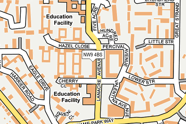 NW9 4BS map - OS OpenMap – Local (Ordnance Survey) NW9 4BS map - OS OpenMap – Local (Ordnance Survey)