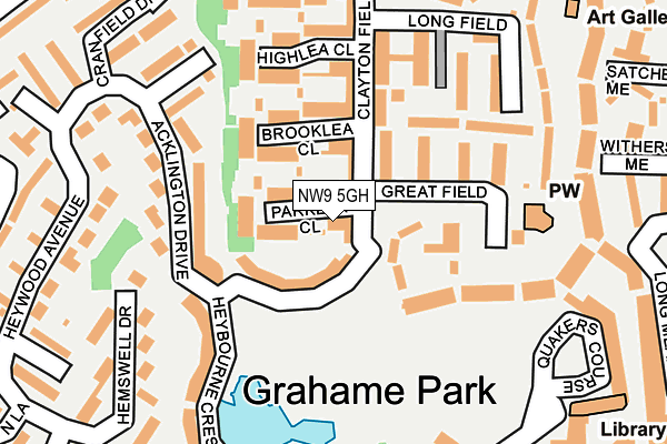 NW9 5GH map - OS OpenMap – Local (Ordnance Survey) NW9 5GH map - OS OpenMap – Local (Ordnance Survey)