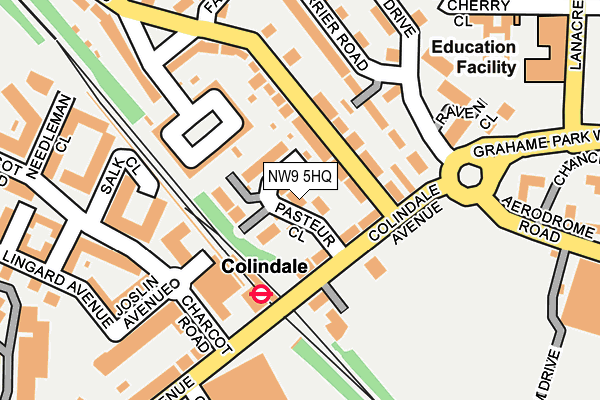 NW9 5HQ map - OS OpenMap – Local (Ordnance Survey) NW9 5HQ map - OS OpenMap – Local (Ordnance Survey)
