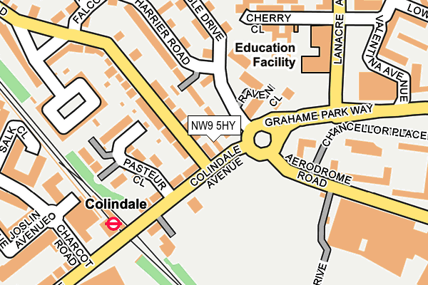 NW9 5HY map - OS OpenMap – Local (Ordnance Survey) NW9 5HY map - OS OpenMap – Local (Ordnance Survey)