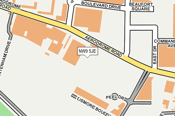 NW9 5JE map - OS OpenMap – Local (Ordnance Survey) NW9 5JE map - OS OpenMap – Local (Ordnance Survey)