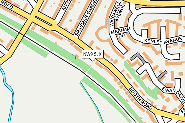 NW9 5JX map - OS OpenMap – Local (Ordnance Survey) NW9 5JX map - OS OpenMap – Local (Ordnance Survey)