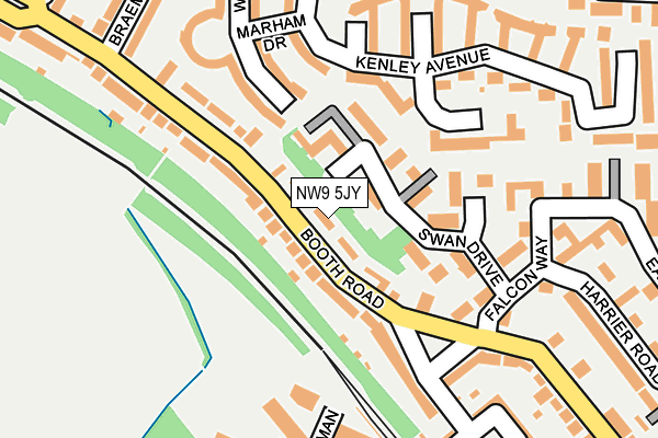 NW9 5JY map - OS OpenMap – Local (Ordnance Survey) NW9 5JY map - OS OpenMap – Local (Ordnance Survey)