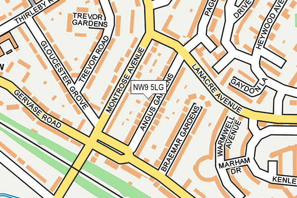 NW9 5LG map - OS OpenMap – Local (Ordnance Survey) NW9 5LG map - OS OpenMap – Local (Ordnance Survey)