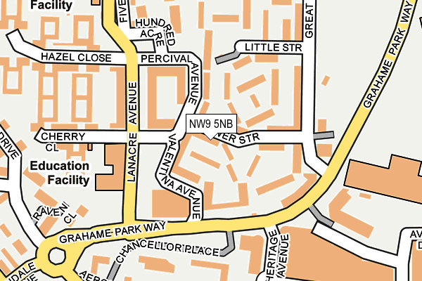 NW9 5NB map - OS OpenMap – Local (Ordnance Survey) NW9 5NB map - OS OpenMap – Local (Ordnance Survey)