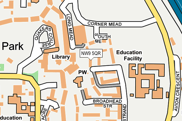 NW9 5QR map - OS OpenMap – Local (Ordnance Survey) NW9 5QR map - OS OpenMap – Local (Ordnance Survey)
