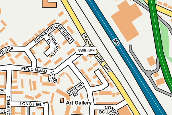 NW9 5SF map - OS OpenMap – Local (Ordnance Survey) NW9 5SF map - OS OpenMap – Local (Ordnance Survey)