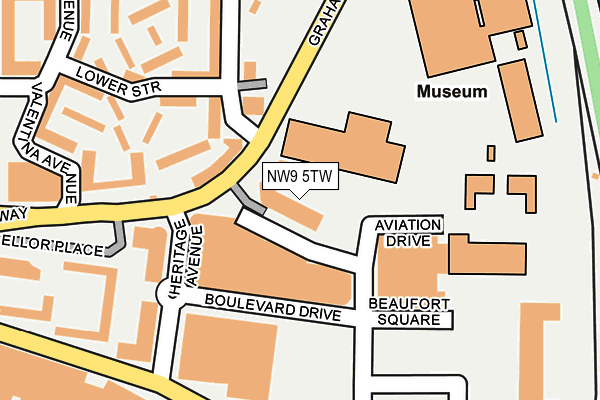 NW9 5TW map - OS OpenMap – Local (Ordnance Survey) NW9 5TW map - OS OpenMap – Local (Ordnance Survey)