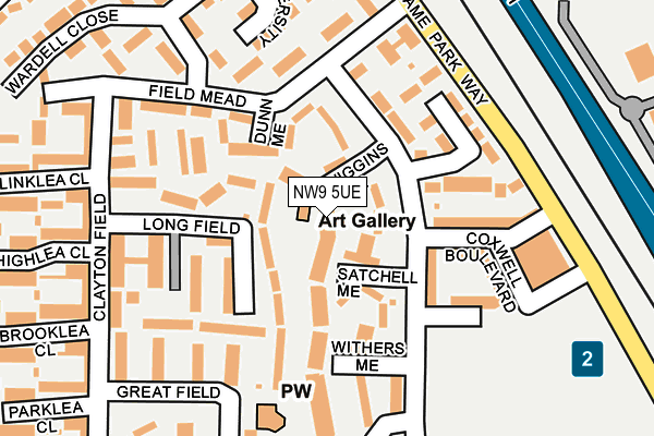 NW9 5UE map - OS OpenMap – Local (Ordnance Survey) NW9 5UE map - OS OpenMap – Local (Ordnance Survey)