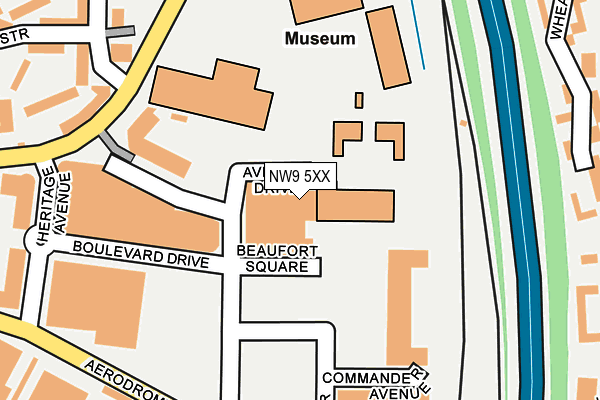 NW9 5XX map - OS OpenMap – Local (Ordnance Survey)