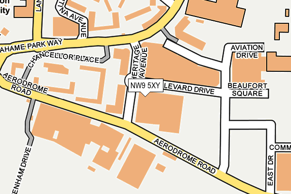 NW9 5XY map - OS OpenMap – Local (Ordnance Survey) NW9 5XY map - OS OpenMap – Local (Ordnance Survey)