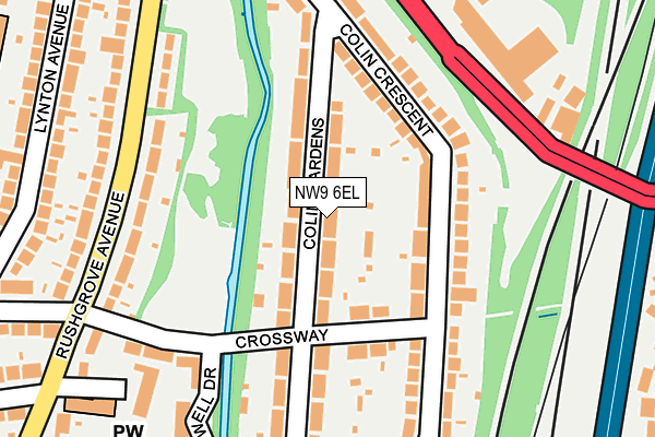 NW9 6EL map - OS OpenMap – Local (Ordnance Survey) NW9 6EL map - OS OpenMap – Local (Ordnance Survey)