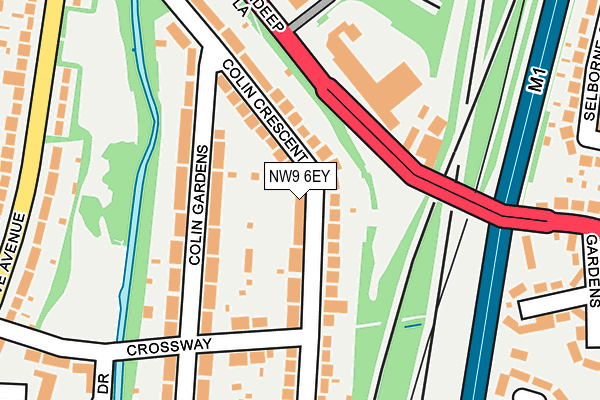 NW9 6EY map - OS OpenMap – Local (Ordnance Survey) NW9 6EY map - OS OpenMap – Local (Ordnance Survey)