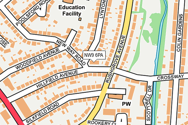 NW9 6PA map - OS OpenMap – Local (Ordnance Survey) NW9 6PA map - OS OpenMap – Local (Ordnance Survey)