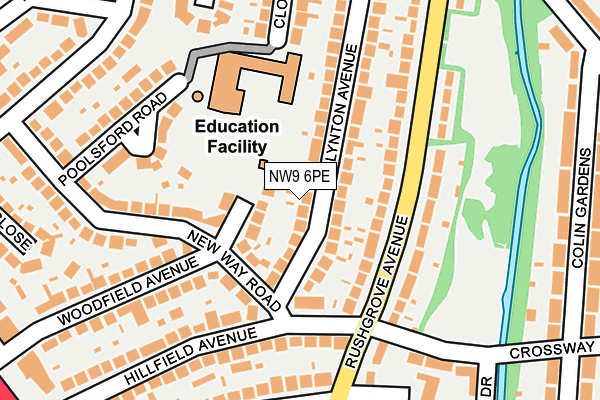NW9 6PE map - OS OpenMap – Local (Ordnance Survey) NW9 6PE map - OS OpenMap – Local (Ordnance Survey)
