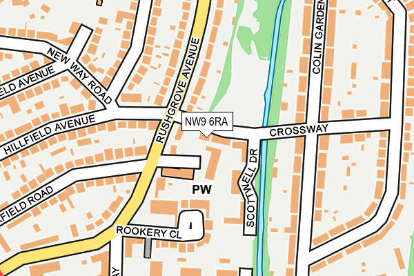 NW9 6RA map - OS OpenMap – Local (Ordnance Survey) NW9 6RA map - OS OpenMap – Local (Ordnance Survey)