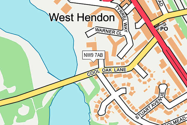 NW9 7AB map - OS OpenMap – Local (Ordnance Survey) NW9 7AB map - OS OpenMap – Local (Ordnance Survey)