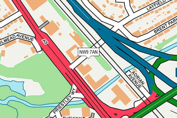 NW9 7AN map - OS OpenMap – Local (Ordnance Survey) NW9 7AN map - OS OpenMap – Local (Ordnance Survey)