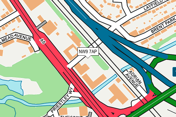 NW9 7AP map - OS OpenMap – Local (Ordnance Survey) NW9 7AP map - OS OpenMap – Local (Ordnance Survey)