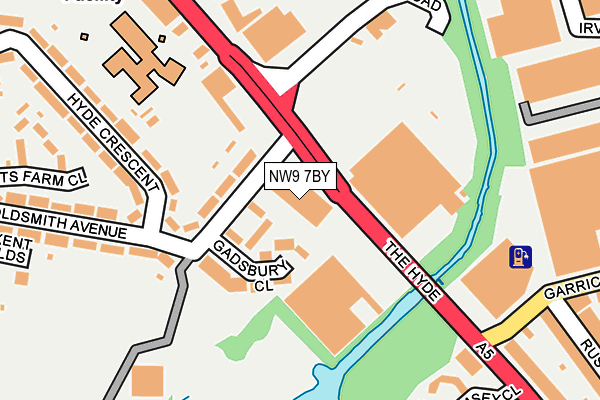 NW9 7BY map - OS OpenMap – Local (Ordnance Survey) NW9 7BY map - OS OpenMap – Local (Ordnance Survey)