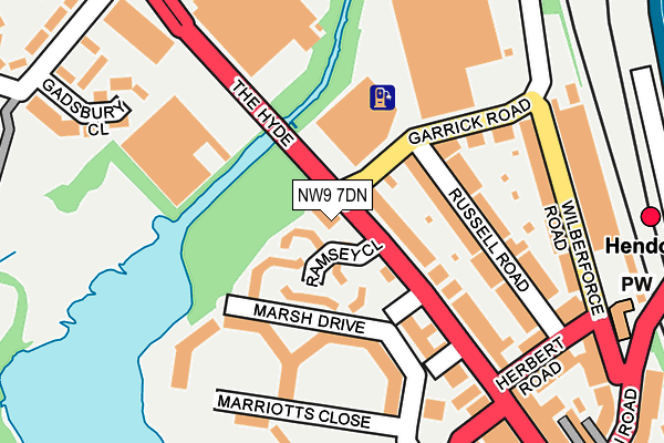 NW9 7DN map - OS OpenMap – Local (Ordnance Survey) NW9 7DN map - OS OpenMap – Local (Ordnance Survey)