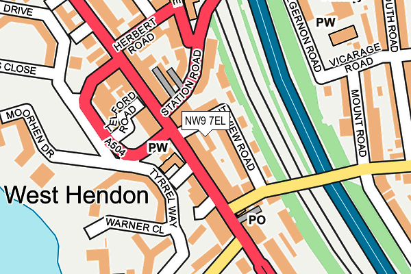 NW9 7EL map - OS OpenMap – Local (Ordnance Survey) NW9 7EL map - OS OpenMap – Local (Ordnance Survey)