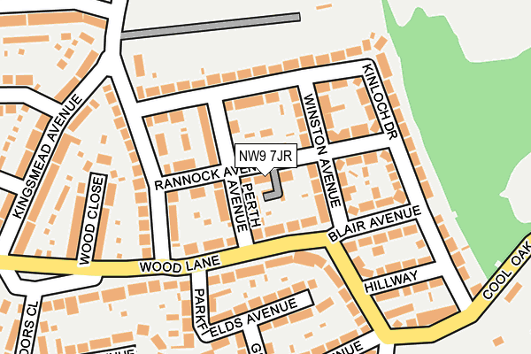 NW9 7JR map - OS OpenMap – Local (Ordnance Survey) NW9 7JR map - OS OpenMap – Local (Ordnance Survey)