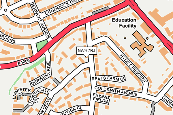 NW9 7RJ map - OS OpenMap – Local (Ordnance Survey) NW9 7RJ map - OS OpenMap – Local (Ordnance Survey)