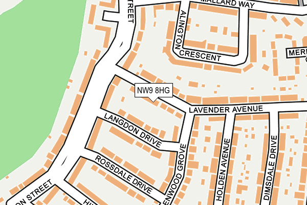 NW9 8HG map - OS OpenMap – Local (Ordnance Survey) NW9 8HG map - OS OpenMap – Local (Ordnance Survey)