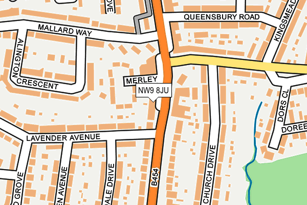 NW9 8JU map - OS OpenMap – Local (Ordnance Survey) NW9 8JU map - OS OpenMap – Local (Ordnance Survey)