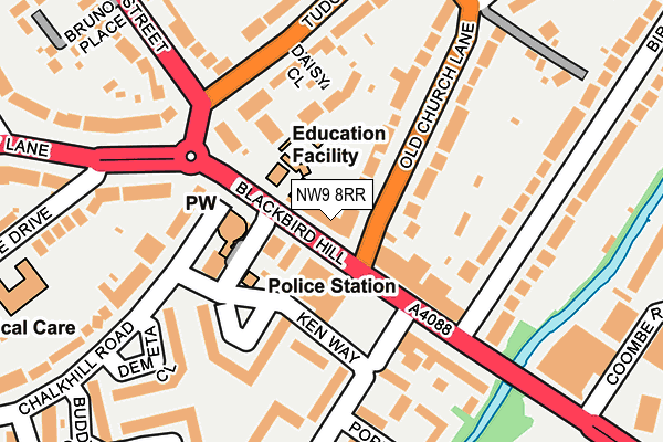 NW9 8RR map - OS OpenMap – Local (Ordnance Survey) NW9 8RR map - OS OpenMap – Local (Ordnance Survey)