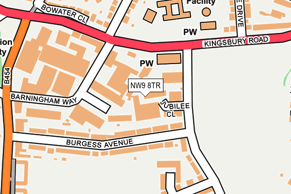 NW9 8TR map - OS OpenMap – Local (Ordnance Survey) NW9 8TR map - OS OpenMap – Local (Ordnance Survey)