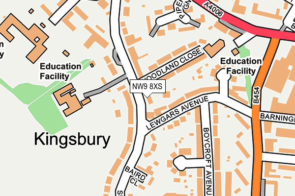 NW9 8XS map - OS OpenMap – Local (Ordnance Survey) NW9 8XS map - OS OpenMap – Local (Ordnance Survey)