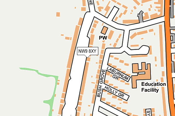 NW9 8XY map - OS OpenMap – Local (Ordnance Survey) NW9 8XY map - OS OpenMap – Local (Ordnance Survey)