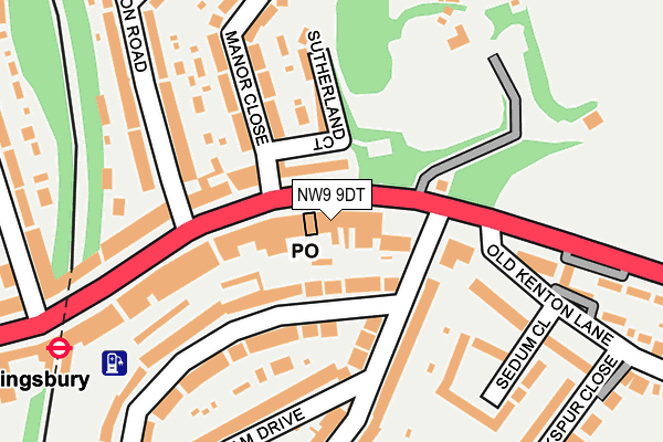 NW9 9DT map - OS OpenMap – Local (Ordnance Survey) NW9 9DT map - OS OpenMap – Local (Ordnance Survey)