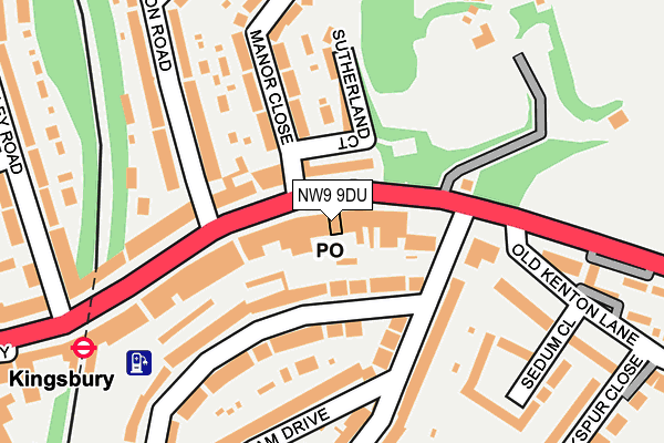 NW9 9DU map - OS OpenMap – Local (Ordnance Survey) NW9 9DU map - OS OpenMap – Local (Ordnance Survey)
