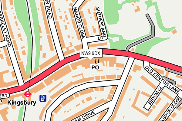 NW9 9DX map - OS OpenMap – Local (Ordnance Survey) NW9 9DX map - OS OpenMap – Local (Ordnance Survey)