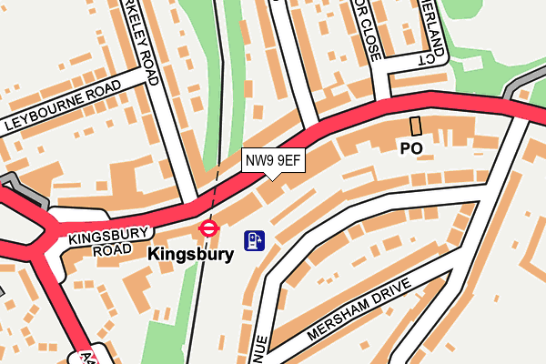 NW9 9EF map - OS OpenMap – Local (Ordnance Survey) NW9 9EF map - OS OpenMap – Local (Ordnance Survey)