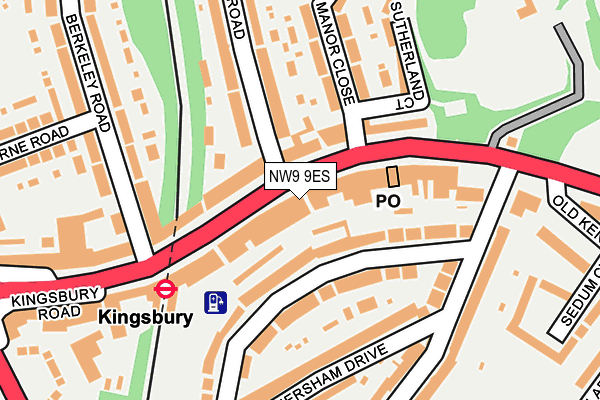 NW9 9ES map - OS OpenMap – Local (Ordnance Survey) NW9 9ES map - OS OpenMap – Local (Ordnance Survey)