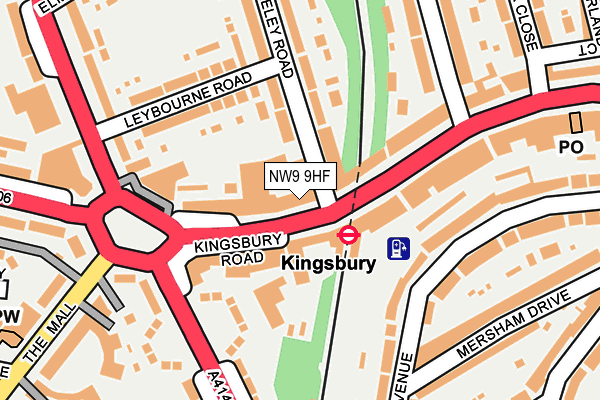 NW9 9HF map - OS OpenMap – Local (Ordnance Survey) NW9 9HF map - OS OpenMap – Local (Ordnance Survey)