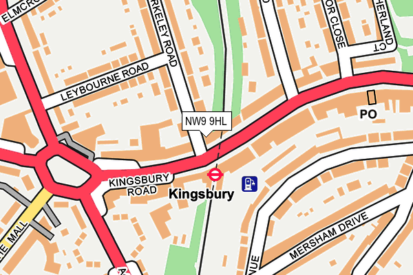 NW9 9HL map - OS OpenMap – Local (Ordnance Survey) NW9 9HL map - OS OpenMap – Local (Ordnance Survey)
