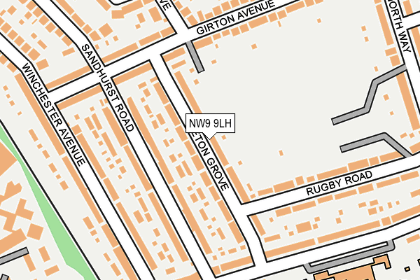 NW9 9LH map - OS OpenMap – Local (Ordnance Survey) NW9 9LH map - OS OpenMap – Local (Ordnance Survey)