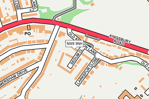 NW9 9NH map - OS OpenMap – Local (Ordnance Survey) NW9 9NH map - OS OpenMap – Local (Ordnance Survey)