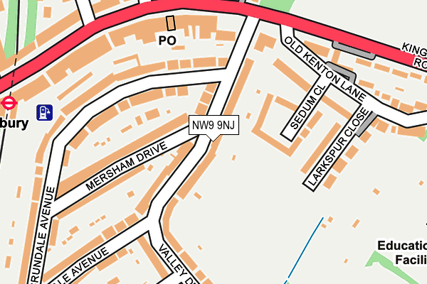 NW9 9NJ map - OS OpenMap – Local (Ordnance Survey) NW9 9NJ map - OS OpenMap – Local (Ordnance Survey)