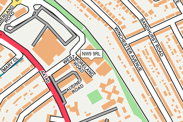 NW9 9RL map - OS OpenMap – Local (Ordnance Survey) NW9 9RL map - OS OpenMap – Local (Ordnance Survey)