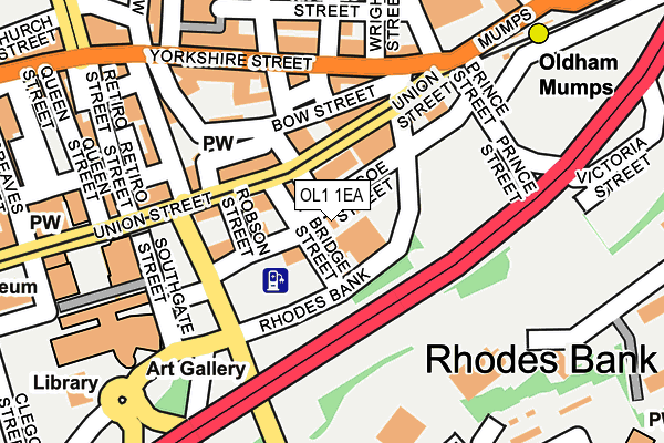 OL1 1EA map - OS OpenMap – Local (Ordnance Survey) OL1 1EA map - OS OpenMap – Local (Ordnance Survey)