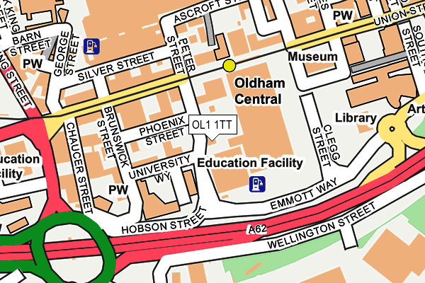 OL1 1TT map - OS OpenMap – Local (Ordnance Survey) OL1 1TT map - OS OpenMap – Local (Ordnance Survey)