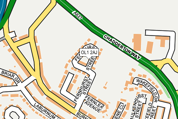 OL1 2AJ map - OS OpenMap – Local (Ordnance Survey) OL1 2AJ map - OS OpenMap – Local (Ordnance Survey)