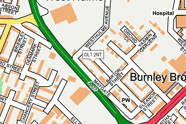 OL1 2NT map - OS OpenMap – Local (Ordnance Survey) OL1 2NT map - OS OpenMap – Local (Ordnance Survey)